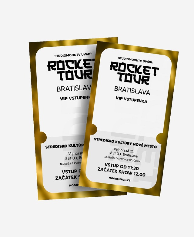 VIP vstupenka na Rocket Tour