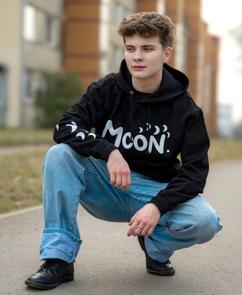 Mikina Moon černá